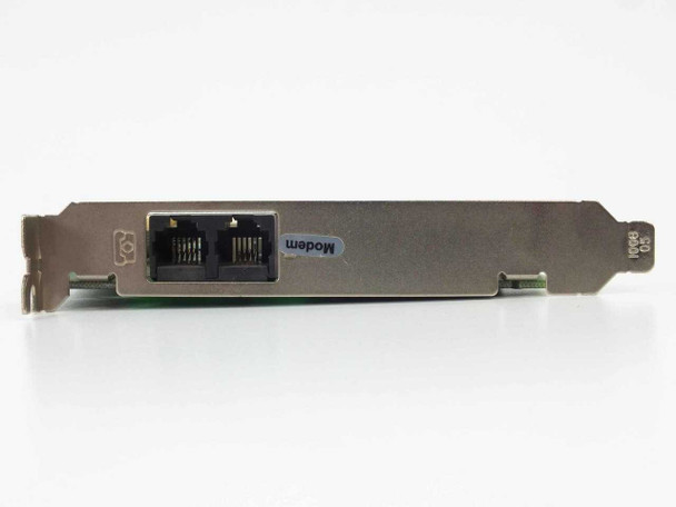 US Robotics 3CP2977-OEM-50 modem card – bracket edge view showing dual RJ-11 Line and Phone ports with Modem label