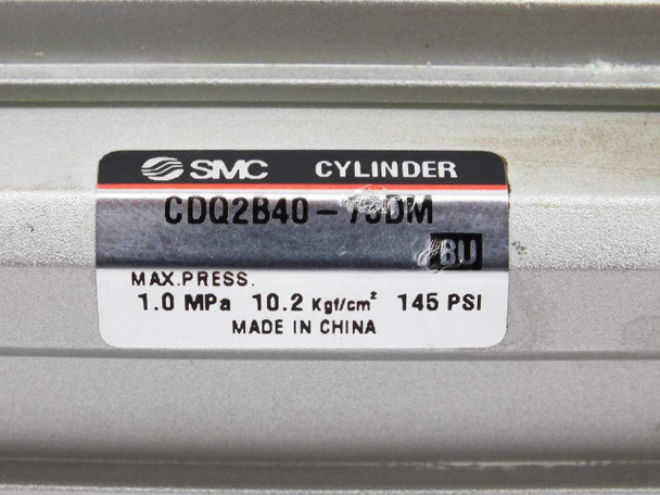 SMC CDQ2B40-75DM SMC Cylinder, Extended Length from 7.50" to 10.50"
