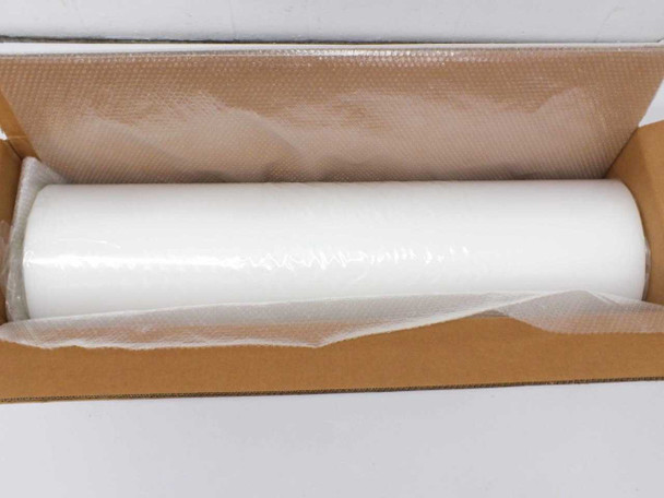 RC02B-45T EVA encapsulant roll removed from box, wrapped in protective paper and bubble wrap inside open carton