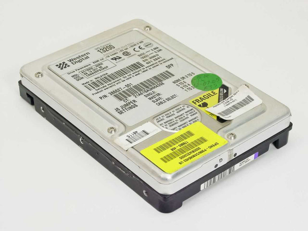 Western Digital WD Caviar 13200 hard drive – top label view with model and barcode stickers
