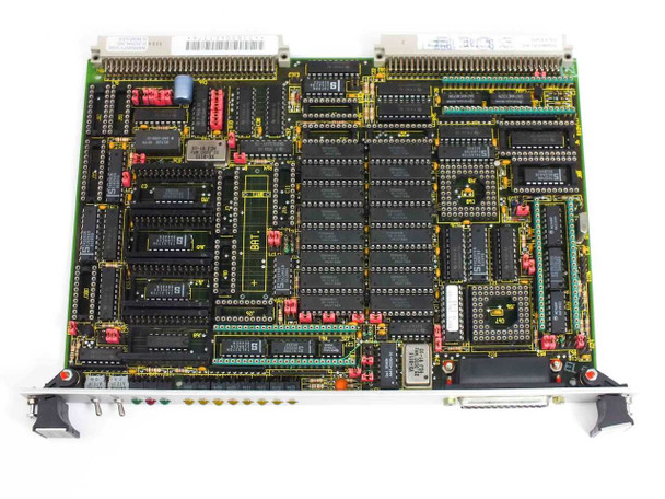 Force Computers SYS68K/CPU-4VC 100413 VME CPU board – full top-side view of populated PCB with dual VME edge connectors