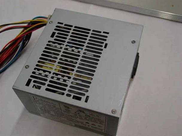 Enhance Electronics ATX-1123B 230W ATX power supply – top and side view showing ventilation grille and output wiring harness