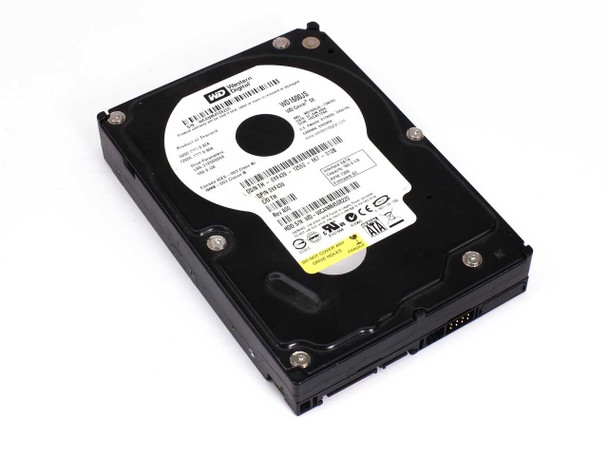 Western Digital WD1600JS Caviar SE 160GB 3.5-inch SATA hard drive – top label view showing model and capacity