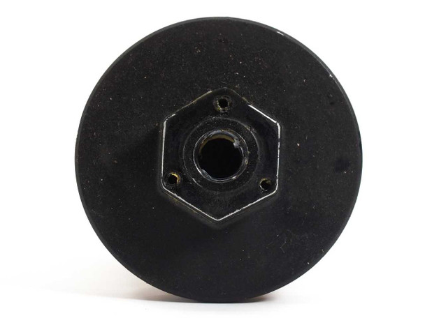 Koganei EF300-02 Exhaust Filter – bottom view showing 1/4" FNPT hex port fitting