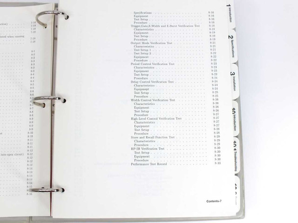 HP 8112A 50 MHz Programmable Pulse Generator Operating/Programming Manual
