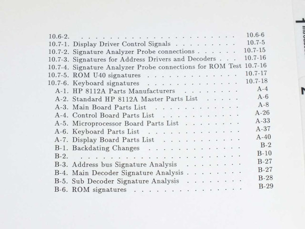 HP 8112A 50 MHz Programmable Pulse Generator Operating/Programming Manual