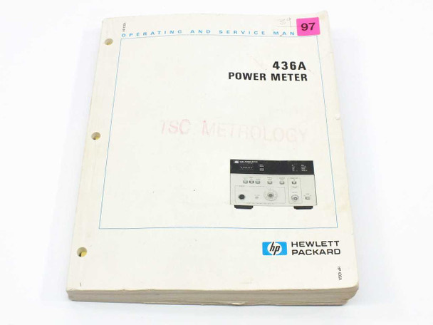 HP 436A Power Meter Operating and Service Manual