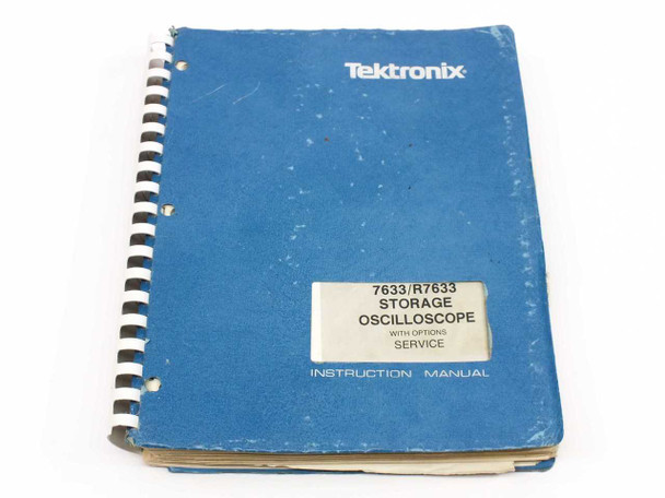 Tektronix 7633/R7633 Storage Oscilloscope With Service Option Instruction Manua