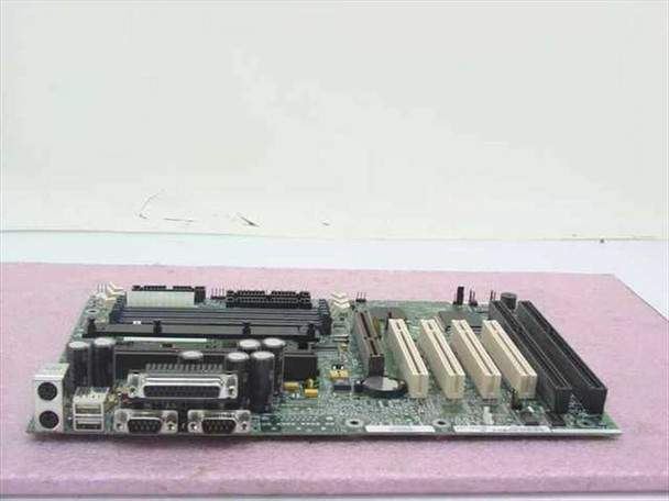 Gateway 4000206 Slot 1 ATX Motherboard Intel AA681534 – angled front view showing ISA and PCI slots, I/O ports including parallel, serial, and USB