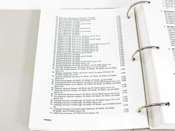 HP 8590 E-Series Spectrum Analyzers Calibration Guide