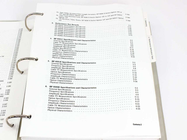 HP 8590 E-Series Spectrum Analyzers Calibration Guide