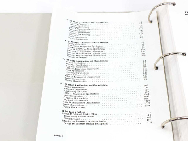 HP 8590 E-Series Spectrum Analyzers Calibration Guide