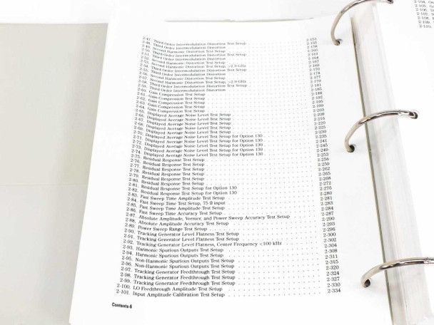 HP 8590 E-Series Spectrum Analyzers Calibration Guide