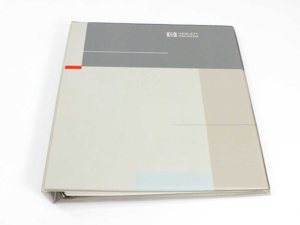 HP 8566B Spectrum Analyzer Installation and Verification Manual — front cover view of Hewlett-Packard 3-ring binder