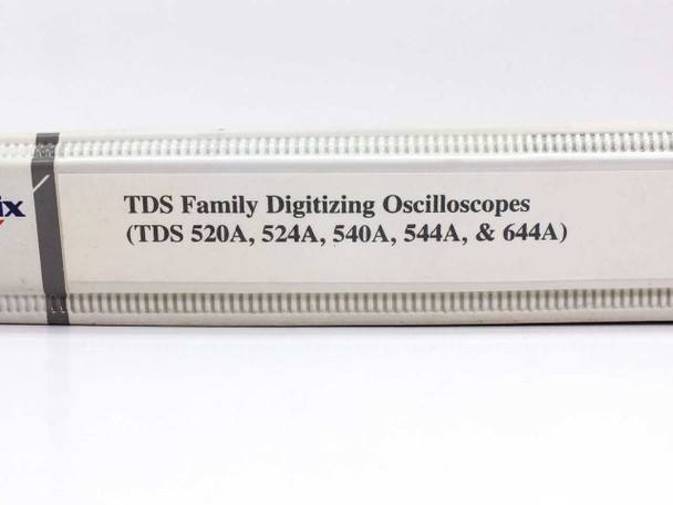 Tektronix TDS Family Digitizing Oscilloscopes Programmer Manual – spine label reading TDS 520A, 524A, 540A, 544A & 644A