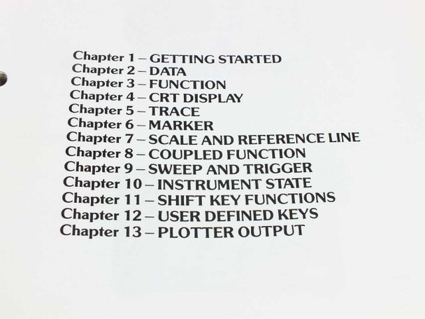 HP 8568B Spectrum Analyzer 100Hz - 1.5GHz Operating & Programming Manual