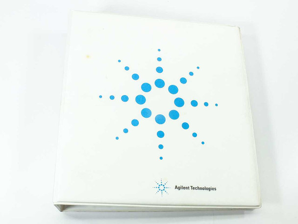 HP Agilent E1326B E1411B Multimeter User's Manual — front cover of white tabbed binder with Agilent Technologies logo