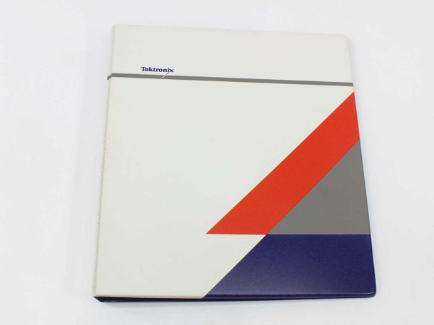 Tektronix VX4355 Relay Switching Module User Manual front cover — white ring binder with Tektronix logo and geometric design