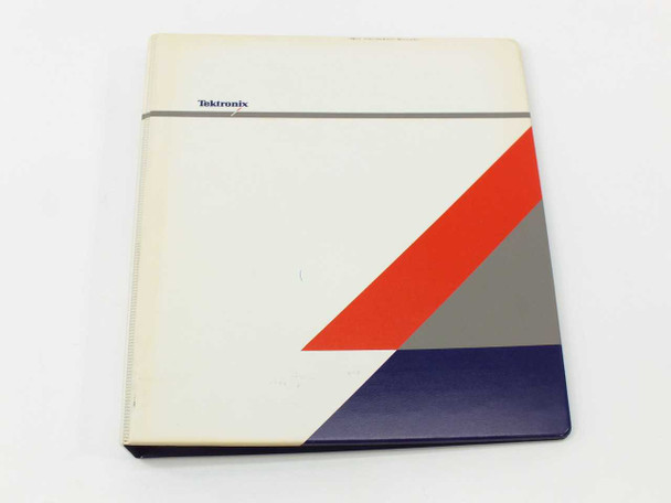 Tektronix VX4234 Digital Multimeter Module User Manual – front cover of ring-bound binder showing Tektronix branding and geometric graphic design