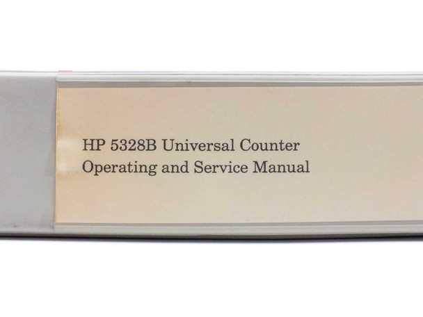 HP 5328B Universal Counter Operating and Service Manual