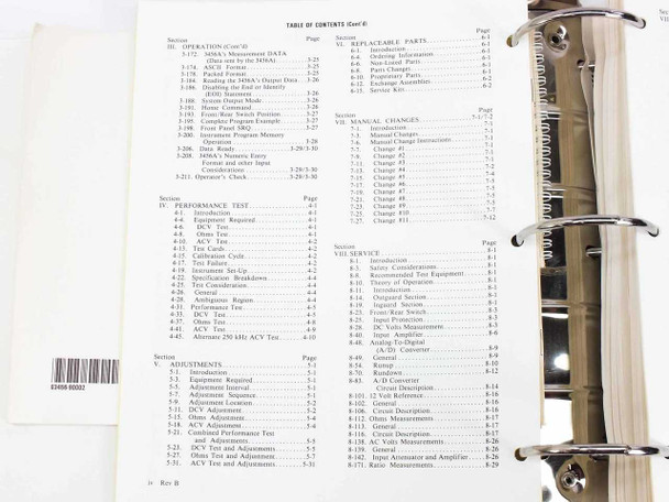 HP 3456A Digital Voltmeter Operating and Service Manual