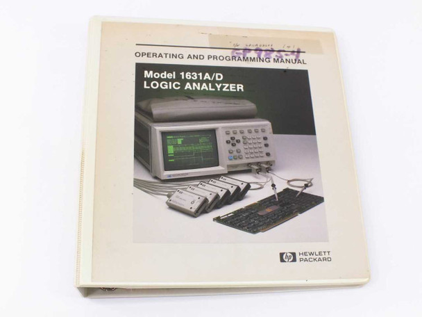 HP 1631A/D Logic Analyzer Operating and Programming Manual