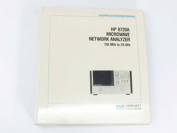 HP 8720A Microwave Network Analyzer 130 MHz-20 GHz System Accessories Manual