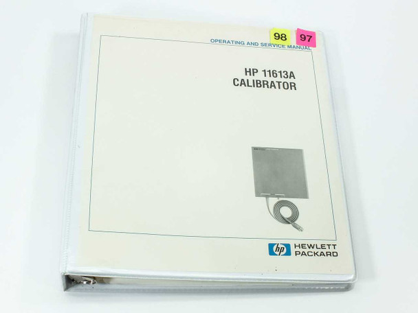 HP 11613A Calibrator Operating and Service Manual