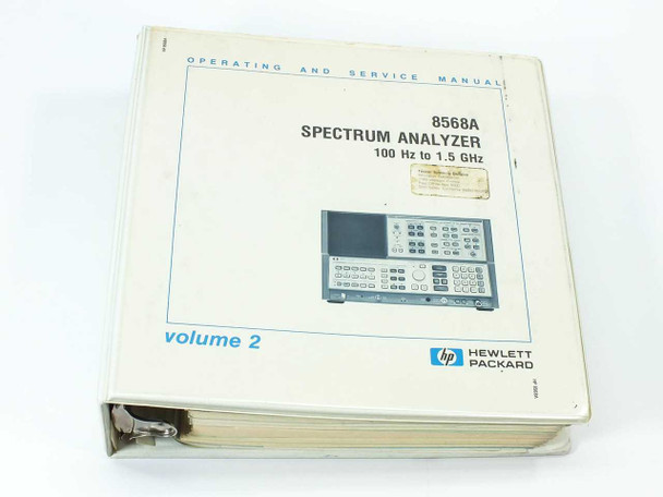 HP 8568A Spectrum Analyzer 100 Hz - 1.5 GHz Operating and Service Manual Vol. 2