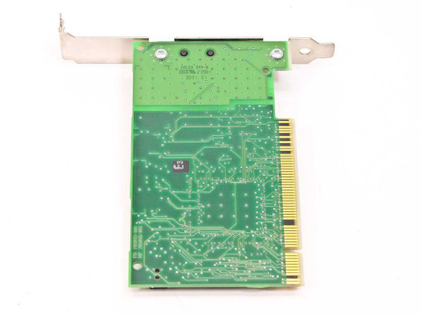 Intel PILA8461 Pro/100+ Management PCI NIC – reverse PCB side showing solder traces and PCI edge connector