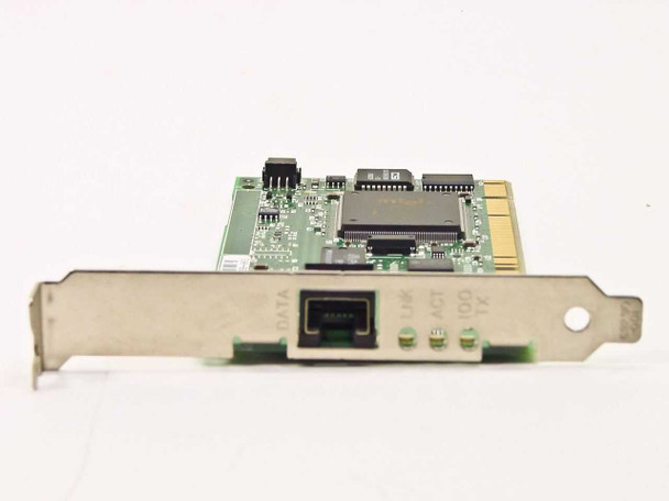 Intel PILA8461 Pro/100+ Management PCI NIC – bracket edge view showing single RJ-45 port with LINK, ACT, and 100 LEDs