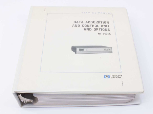 HP 3421A Data Acquisition, Control Unit, and Options Service Manual