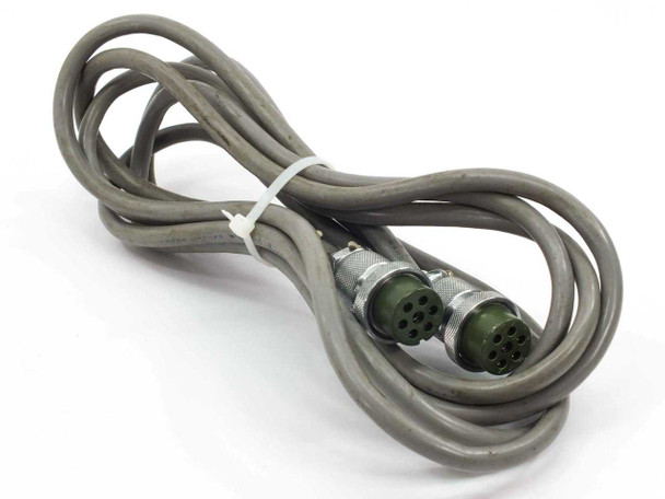 Tokyo Foton TFL 150 cable — full coiled view of gray cable with 8-pin circular connectors at both ends