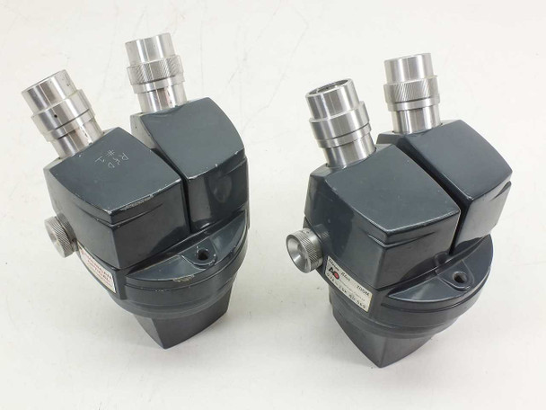 Lot of 2 American Optical Stereo Star 569 Microscope Heads -AS IS- Damaged