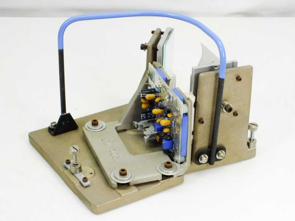 Nicolet 740 PBSE Detector Module 840-113300 — opposite-angle view revealing PCB with yellow capacitors and electronic components behind the mirror assembly