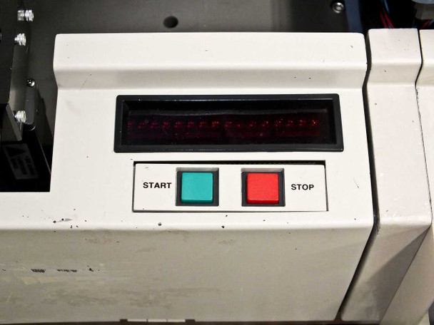 PWS P5NMS front control panel showing LED alphanumeric display with Start and Stop buttons