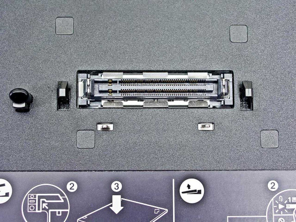 Lenovo ThinkPad 42W4638 Mini Dock – close-up of proprietary ThinkPad docking connector on top surface