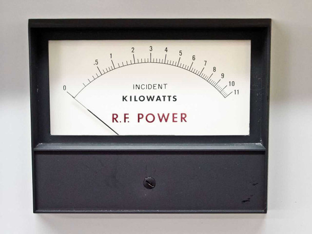 Front panel Incident RF Power analog meter, 0–11 kilowatts scale, labeled 'R.F. Power' on Plasma-Therm HFS-10000D
