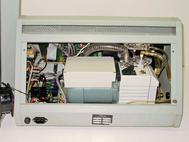 Anatech Hummer VII interior view with top cover removed showing internal electronics, vacuum pump, and tubing assembly