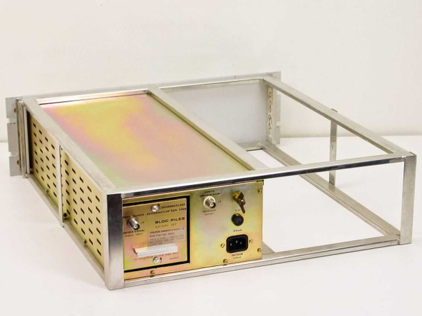 ISA Riber EPP.II electrometer rear view showing BNC signal input, recorder output, IEC power inlet, and battery compartment