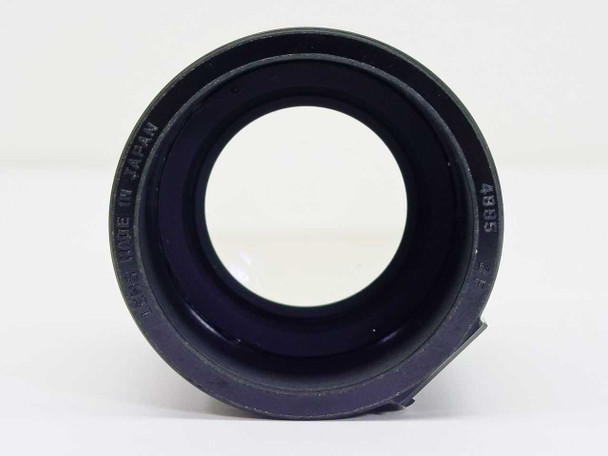 Kodak Projection Ektanon 4 inch f/2.8 lens — rear element view showing MADE IN JAPAN and date code A885 molded into inner ring