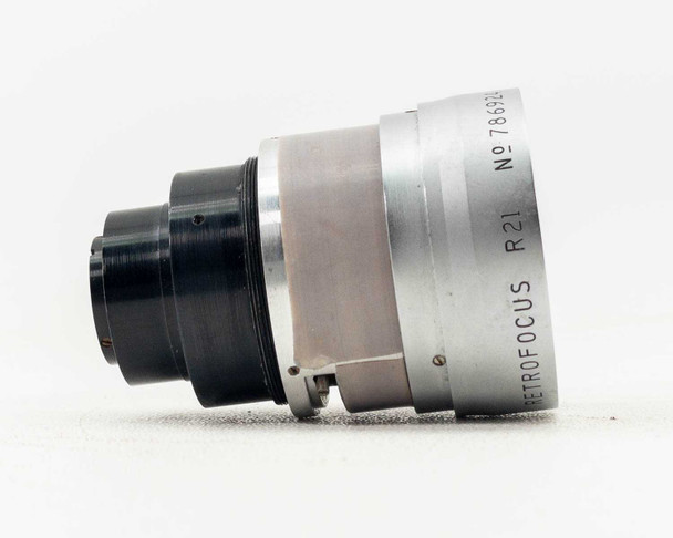 Angenieux Retrofocus R21 – side view showing RETROFOCUS R21 engraving and serial number 786924 on barrel