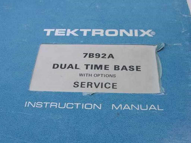 Tektronix 7B92A Dual Time Base with Options Instruction Manual