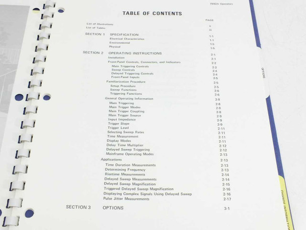 Tektronix 7B92A Dual Time Base with Options Instruction Manual
