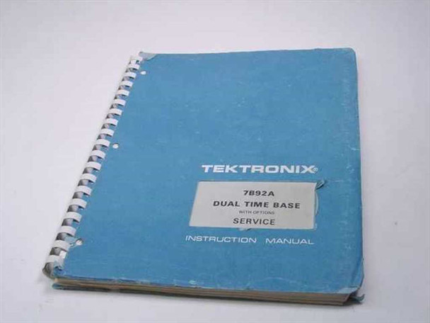 Tektronix 7B92A Dual Time Base with Options Instruction Manual