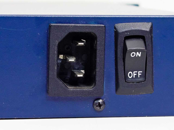 SonicWALL Pro – IEC AC power inlet and rocker ON/OFF power switch closeup