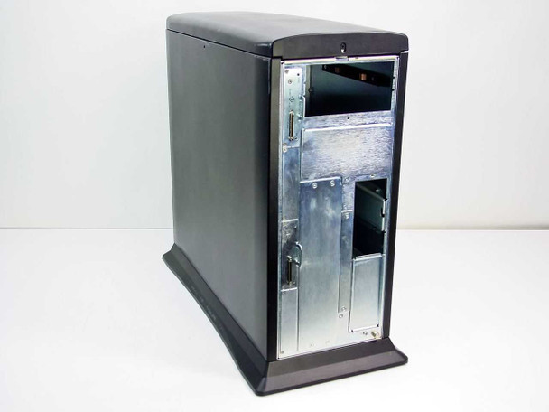 StorCase S10A114 — right side view with side panel removed showing empty internal chassis and power supply bay