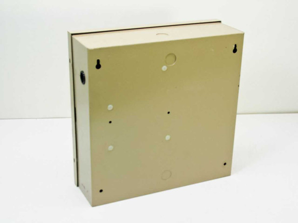 Telular-Adcor T111JM Cellular Transmitter – rear of closed metal enclosure showing mounting keyholes