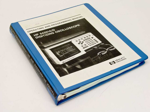 HP 54201A-D Operating & Programming Manual