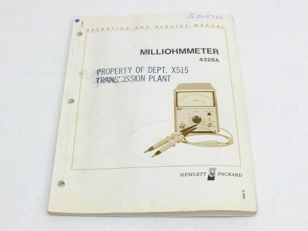 HP 4328A Milliohmmeter Operating & Service Manual